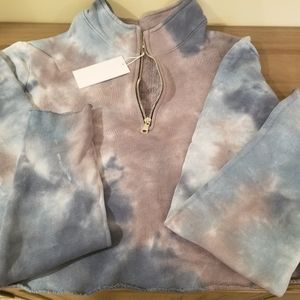 Cotton Citizen Brooklyn Tie Dye Crop Sweatshirt